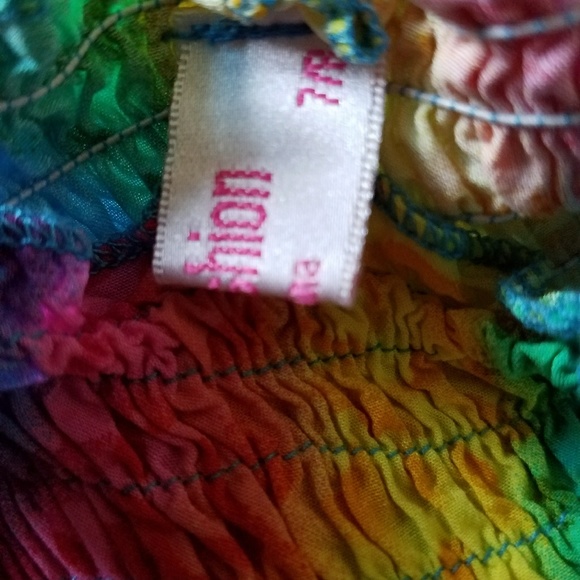 Rainbow summer dress for girls 7/8 - Picture 4 of 4